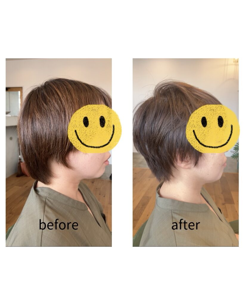 40代女性に人気のマンツーマン美容室ヨハク・
熊本市東区尾ノ上にて営業中・ブログに使う、40代女性の写真